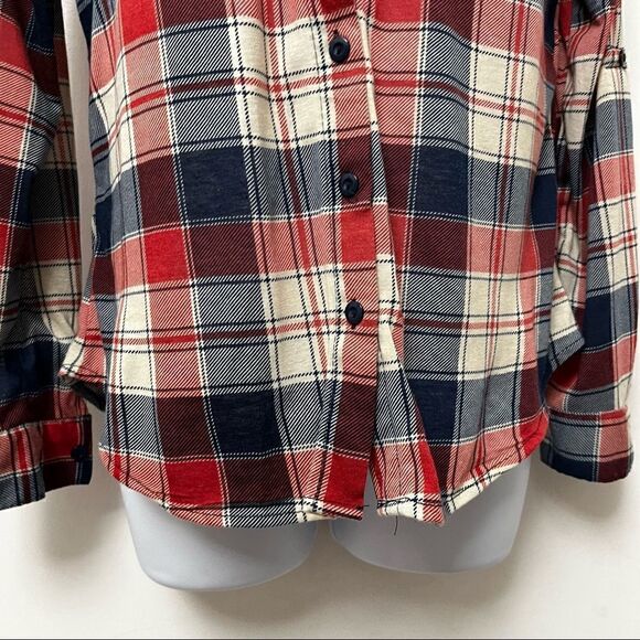 PLAID FLANNEL! size M Rue 21 EUC, worn once - Picture 3 of 12